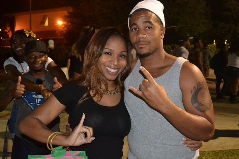 UCF couple Destinee and Kendall at Homecoming Tailgate