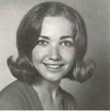 FTU alumna Mary Lou '72 in the FTU yearbook