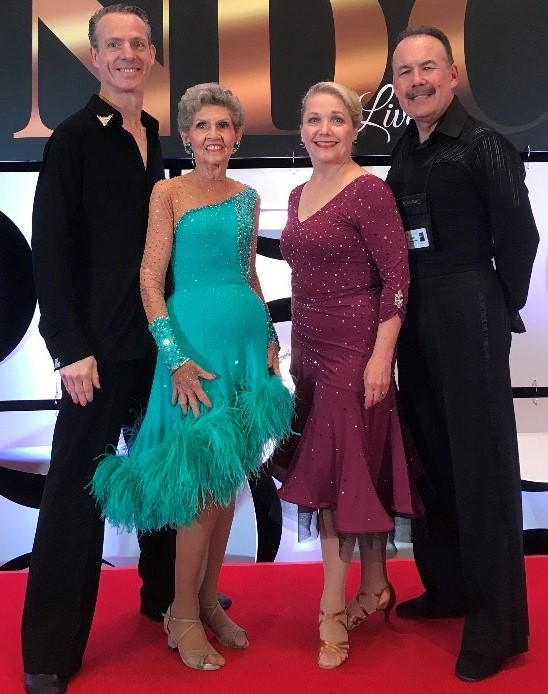 Alumna Mary Lou Rajchel at the 2017 National Dance Championships