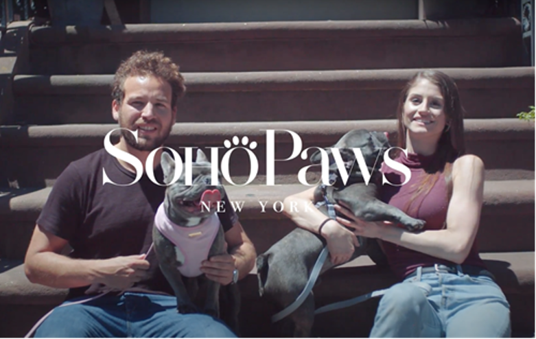 Photo of Small Business Owner Juan with Soho Paws company logo