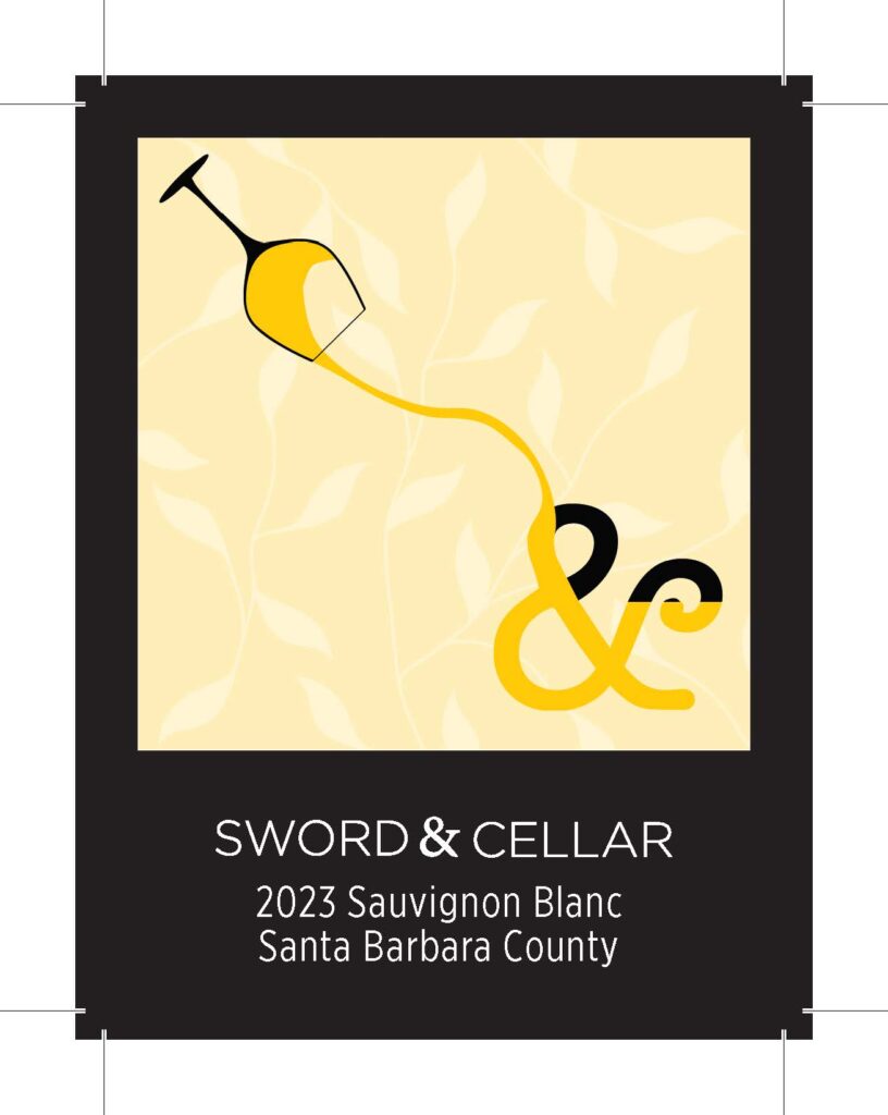 graphic of wine label