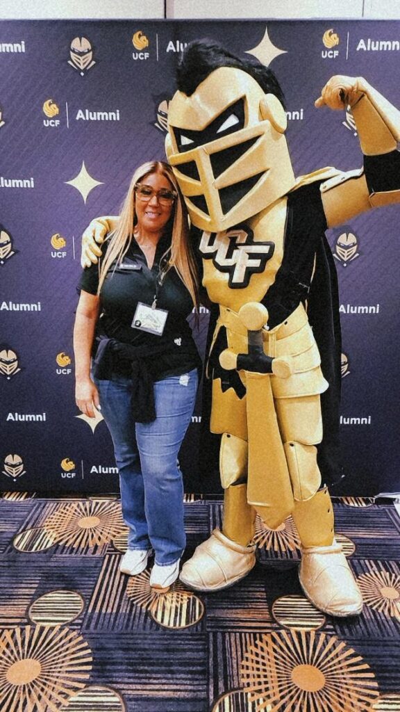 woman with Knightro