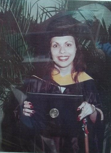 woman in graduation regalia