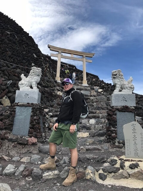 top of Mt Fuji