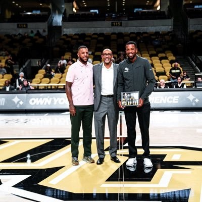 three men on center court