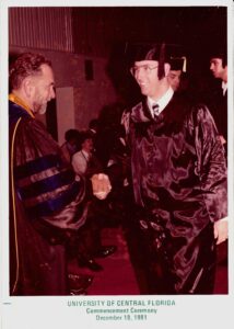 man at ucf graduation