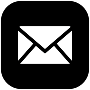 Bold black-and-white geometric design featuring overlapping diagonal lines forming a diamond shape against a black field.