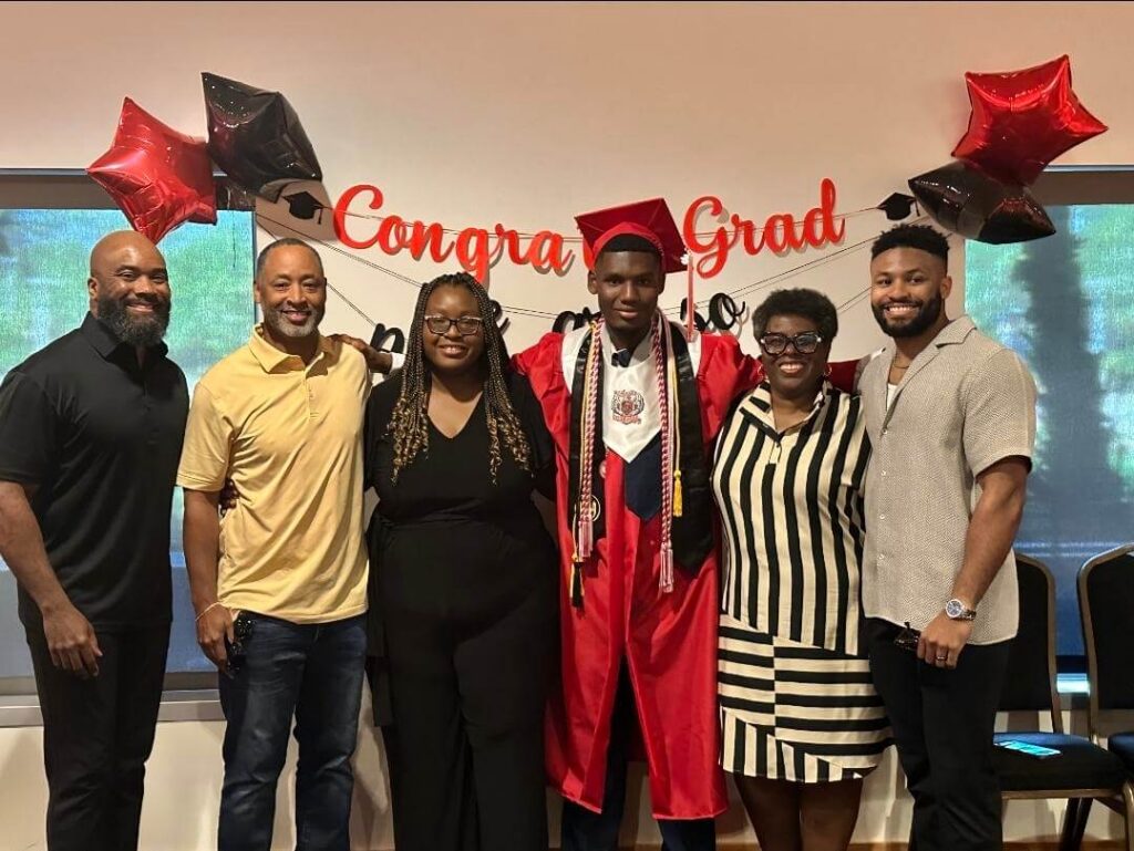 group of people celebrating a graduation