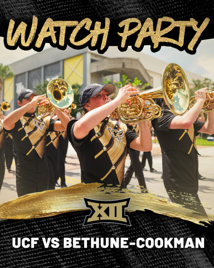 Promotional Graphic for the UCF vs. Bethune Cookman Watch Parties