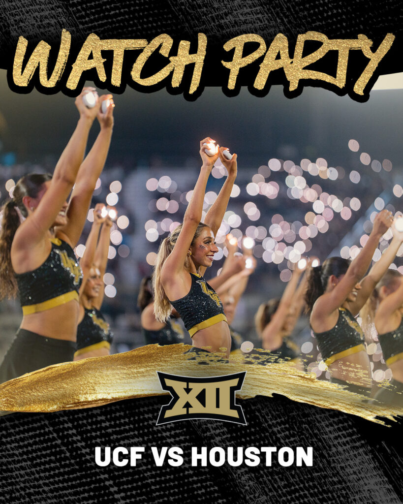 Promotional Graphic for the UCF @ Houston Watch Parties