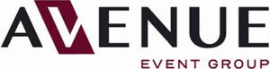 Avenue Event Group logo with a stylized burgundy A and the text AVENUE EVENT GROUP