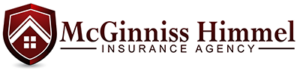 McGinniss Himmel Insurance Agency logo with a red shield, house icon, and the company name.”] ,