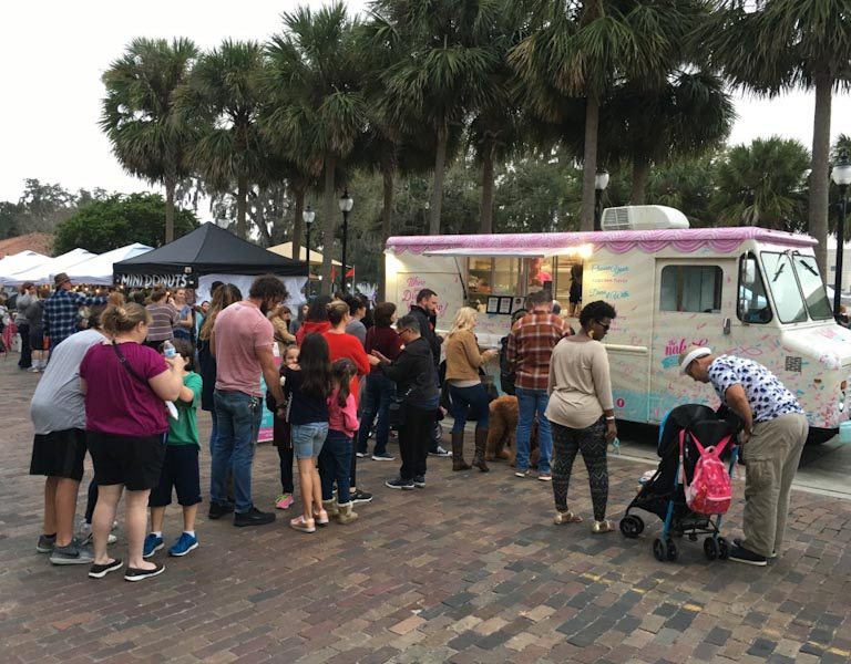 A Crowd Gathers For Cupcakes