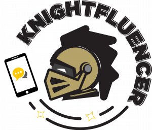 image of gold Knightfluencer logo